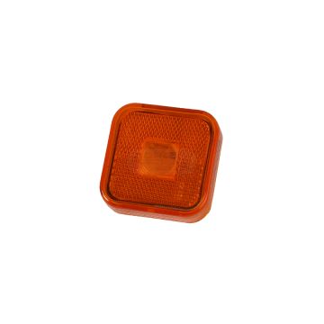 Klosz lampy obrysowej kwadratowej żółty (129F5)