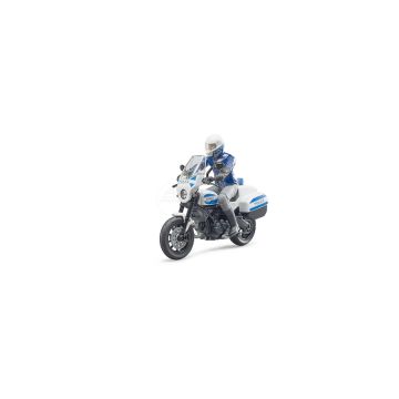Motocykl policyjny Scrambler Ducati z figurką policjanta Bruder 62731 BR62731 BRUDER