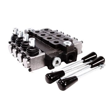 Rozdzielacz hydrauliczny 4-sekcyjny max przepływ 40L W-ROZ40L/4 WARYŃSKI Waryński