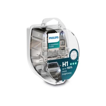 Żarówka Philips X-TREME VISION PRO 150 H1 12V55W P14,5S 12258XVPS2
