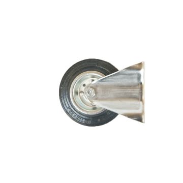 Koło metalowe gumowane stałe mała podstawa 125x22 KMG