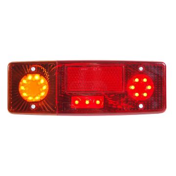 Lampa zespolona tylna lewa, 12V-24V + przewody 200cm YLY-S 4x0,75mm2, diody