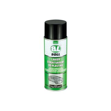 Lakier strukturalny do plastiku spray 400ml czarny BOLL 001400