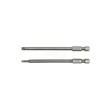 Końcówki wkrętakowe TORX SECURITY YATO 1/4" T10x100mm, T25x100mm 2 sztuki