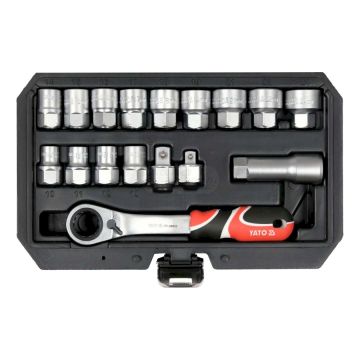 Zestaw nasadek przelotowych SPLINE YATO 1/4" 29 elementowy