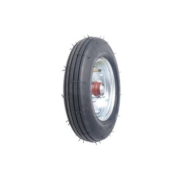 Koło jezdne kpl.oś fi 25 mm 4,00x10 PRODUKT POLSKI