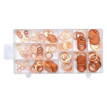 Podkładki miedziane zestaw YATO 150 sztuk