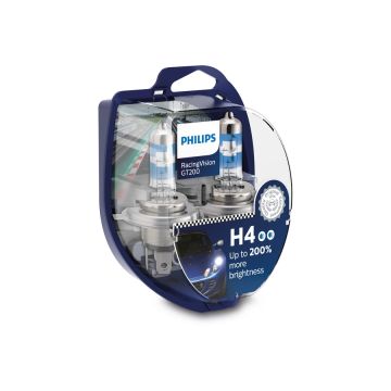 Żarówka H4 RACING VISION GT200 3500K 12V 60/55W P43t-38 Philips 12342RGTS2