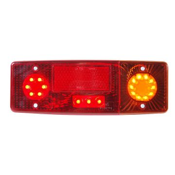 Lampa zespolona tylna prawa, 12V-24V + przewody YLY-S 4x0,75mm2, diody