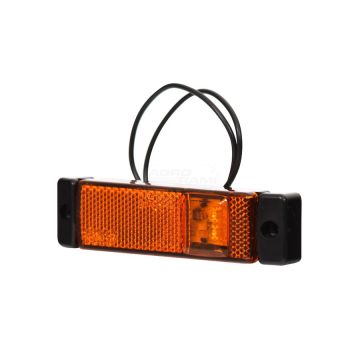Lampa zespolona pozycyjna boczna, 12V-24V + przewody 21cm LgY-S 0,75mm2