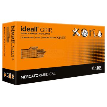 Rękawiczki NITRILE GRIP+L - paczka 50 sztuk Schmith