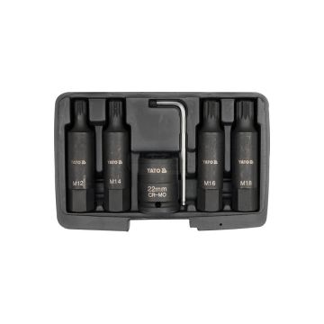 Zestaw 6 bitów udarowych SPLINE YATO 3/4"