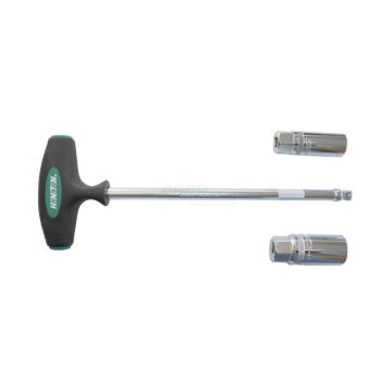 Uchwyt T z nasadkami do świec 16mm+21mm 3/8" HONITON H-022