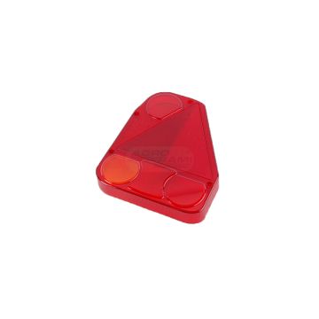 Klosz lampy zespolonej z trójkątem odblaskowym HOR56 (narożna prawa)+ światło przeciwmgielne