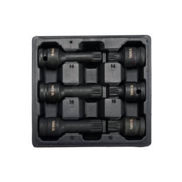 Zestaw udarowych kluczy trzpieniowych SPLINE YATO 1/2" 6 sztuk