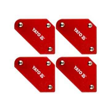 Zestaw spawalniczych kątowników magnetycznych MINI YATO 4 elementowy