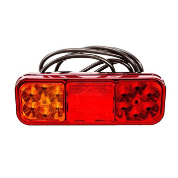 Lampa zespolona tylna z odblaskiem HOR 126,diodowa 12/24 przewód 4x0,5mm2,dłu. 2m