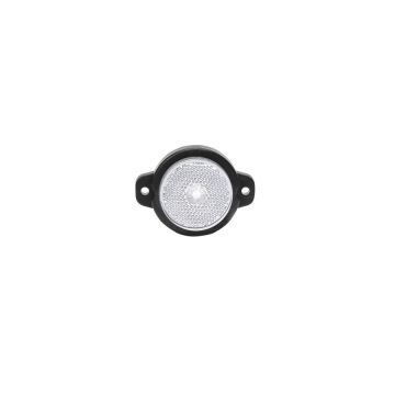 Lampa obrysowa przednia, jednofunkcyjna, 12V-24V + przewody 22cm LgY-S 0,75mm2, diody