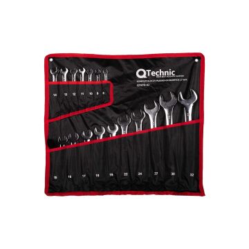 Komplet kluczy płasko-oczkowych 17 sztuk Schmith