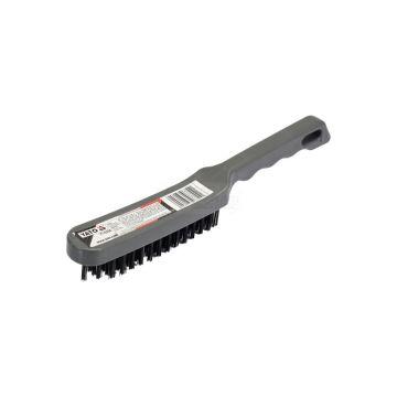 Szczotka druciana drut stalowy 5 rzędów rękojeść YATO