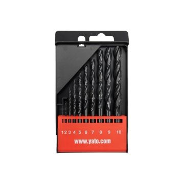 Wiertła do metalu HSS YATO 1-10 mm 10 sztuk