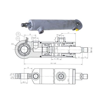 CYLINDER CJ2DF/18-40/22/160Z PRZEKŁADNIA BEZSTOPNIOWA