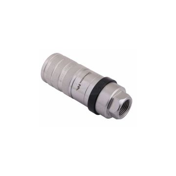 Szybkozłącze hydrauliczne zrywalne seria WIA3CV gniazdo gwint wewnętrzny EURO G1/2" BSP 3CFPV ISO7241-A WARYŃSKI Waryński