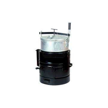 Parnik węglowy  ocynk 100L