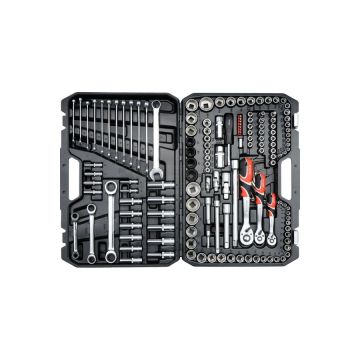 Zestaw narzędziowy 150 elementowy YATO 1/4", 3/8" i 1/2"