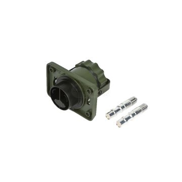 Gniazdo 2P/24V aluminiowe z gwintem