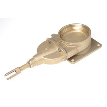 Zasuwa mosiężna bez sterowania kołnierz/gwint wewnętrzny 4"