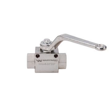 Zawór kulowy hydrauliczny 2-drogowy 2/2-3/8"BSP z otworami mocującymi 500 bar