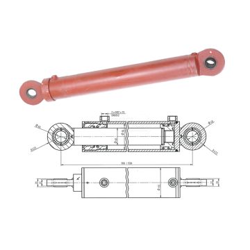 Cylinder 90/55/630 32982921105 Skrawmet