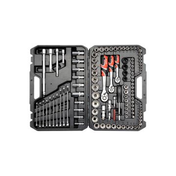 Zestaw narzędziowy 120 elementowy YATO 1/4", 3/8" i 1/2"