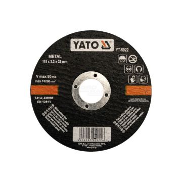 Tarcza do cięcia metalu YATO 125x1,2x22 mm