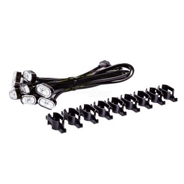 Zestaw 9 lamp uniwersalnych HORPOL do oświetlania pola roboczego maszyn