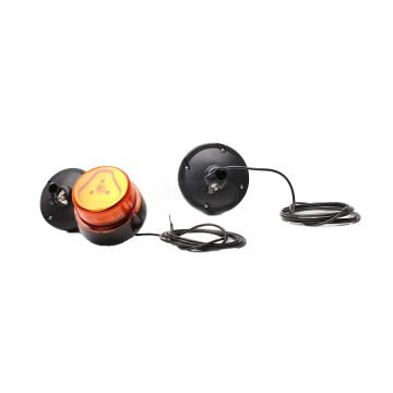 Lampa ostrzegawcza 12-24V z uchwytem przew.3m,1p