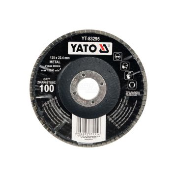 Ściernica listkowa wypukła P80 YATO 125 mm
