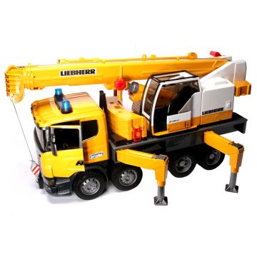 Ciężarówka Scania z dźwigiem Liebherr Bruder 03571 BR03571 BRUDER