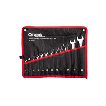 Komplet kluczy płasko-oczkowych 12 sztuk Schmith