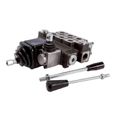 Rozdzielacz hydrauliczny 3-sekcyjny max przepływ 40L 2 sekcje 1dzwignia +1sekcja 1 dzwignia