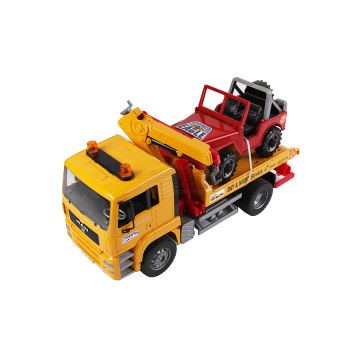 Man TGA Pomoc Drogowa z Jeepem Bruder 02750 BR02750 BRUDER
