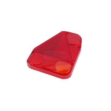 Klosz lampy zespolonej z trójkątem odblaskowym HOR56 (narożna-lewa)+ światło przeciwmgielne