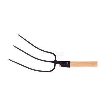 Widły gospodarcze 3-zębne z trzonkiem drewnianym Schmith