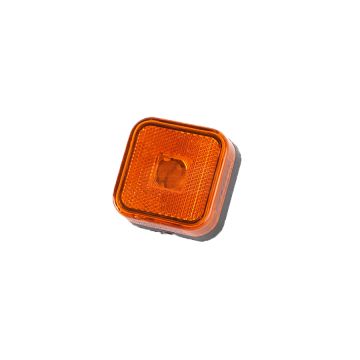 Lampa obrysowa kwadratowa z odblaskiem POMARAŃCZOWA