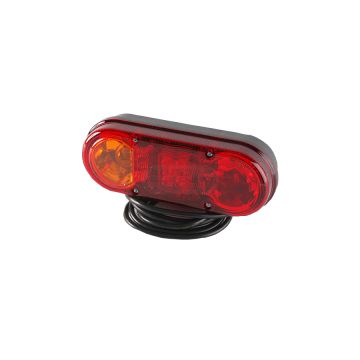 Lampa zespolona tylna HOR76 diodowa 12/24V, lewa(bez oświetlenia tablicy rejestracyjnej światło pozycyjne diodowe 12/24V)