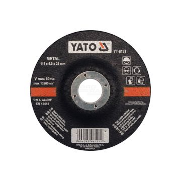 Tarcza do szlifowania metalu YATO 115X6,0X22 mm 5 sztuk