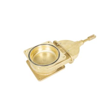 Zasuwa mosiężna kołnierz/kołnierz 6"