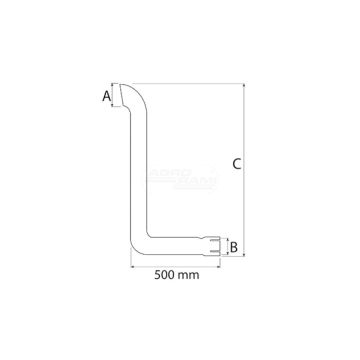 Tłumik rura 54/166-88