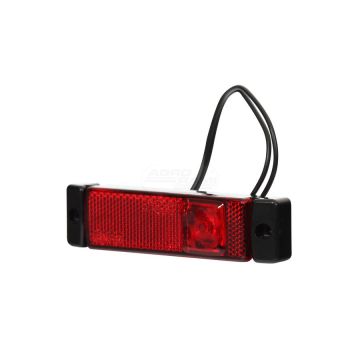 Lampa zespolona obrysowa tylna, 12V-24V + przewody 21cm LgY-S 0,75mm2, diody
